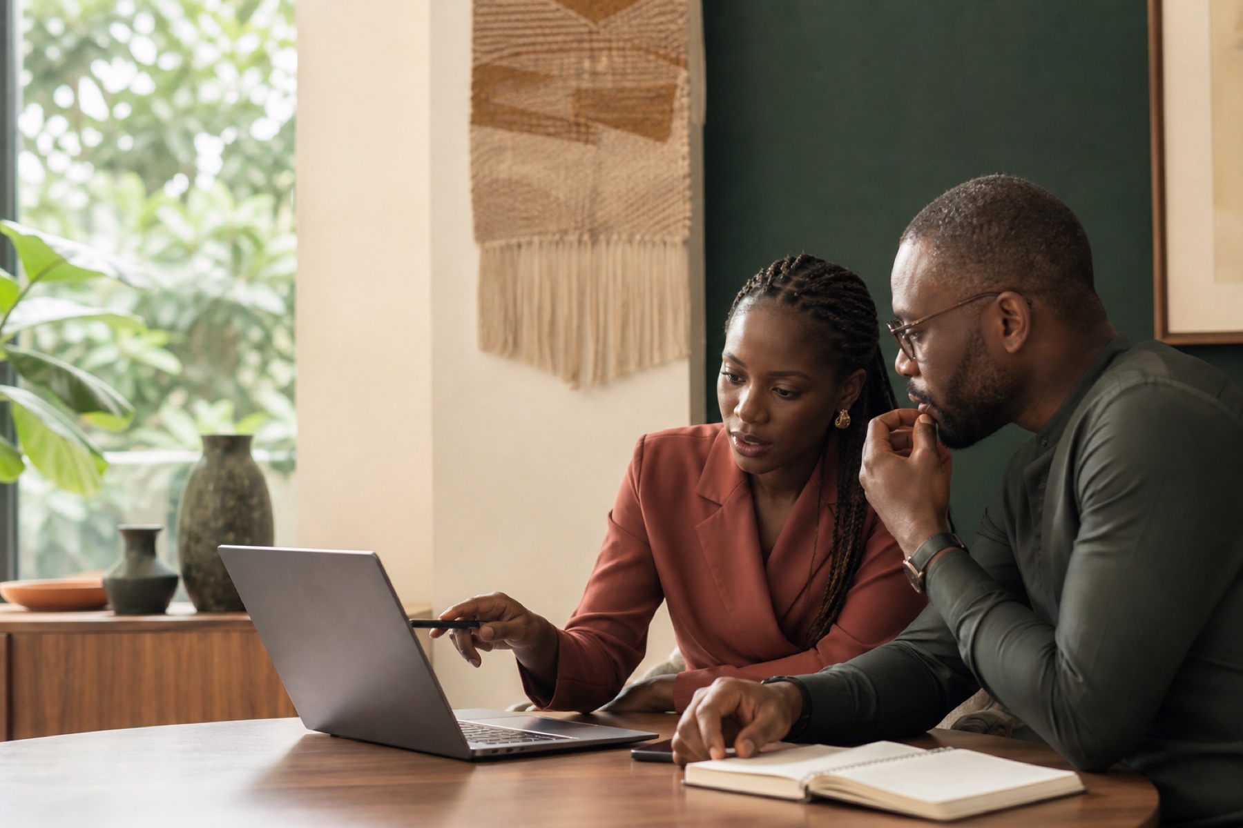 Nigerian professionals collaborating